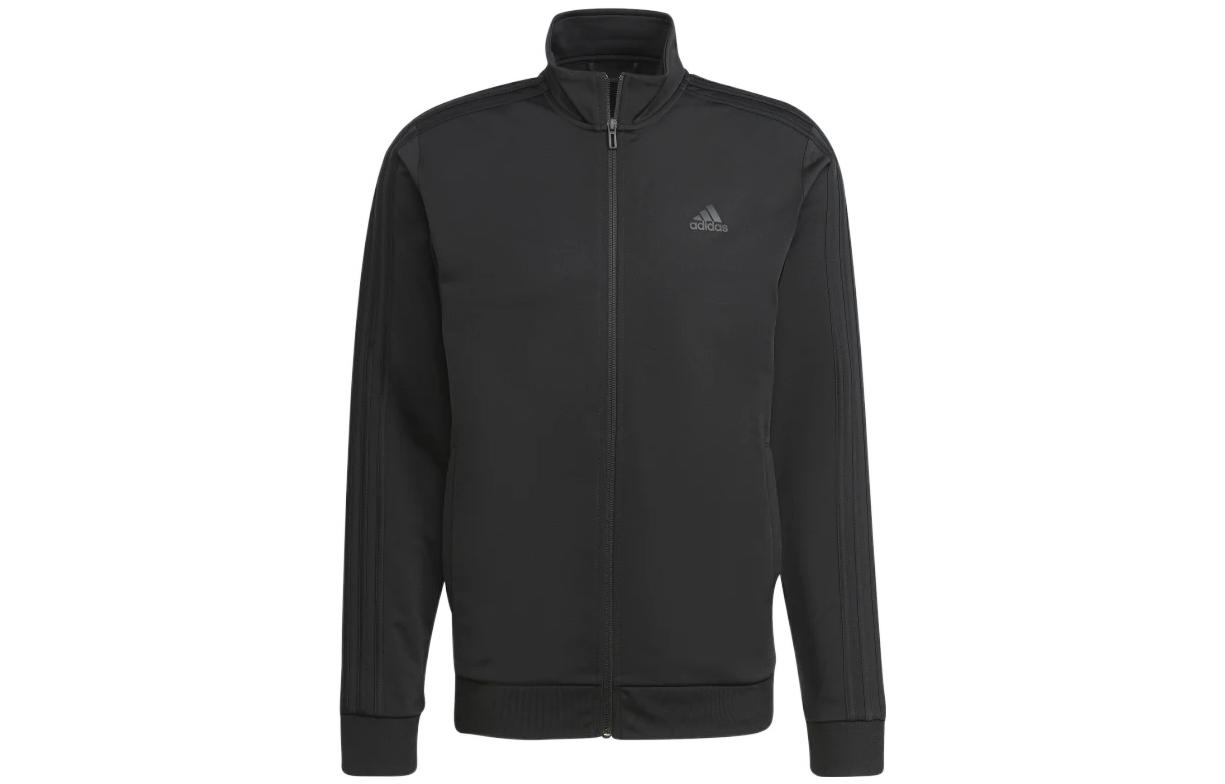 Спортивная куртка Essentials Warm Up 3 Stripes Adidas, черный (includes 3 pairs of adidas socks) — фото 3