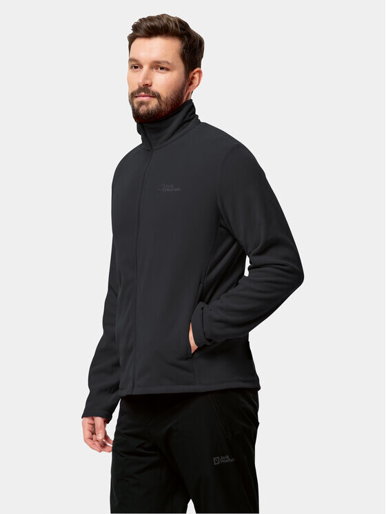 

Флисовая куртка стандартного кроя Jack Wolfskin, черный
