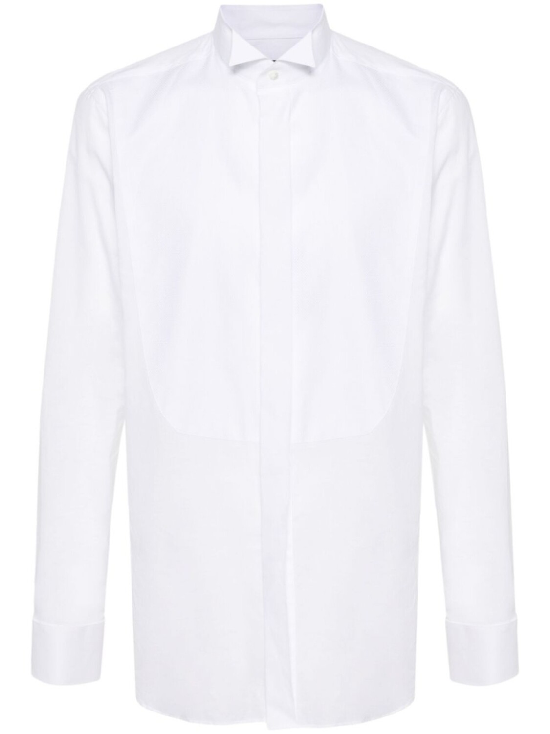 

Рубашка из ткани шамбре Canali, белый