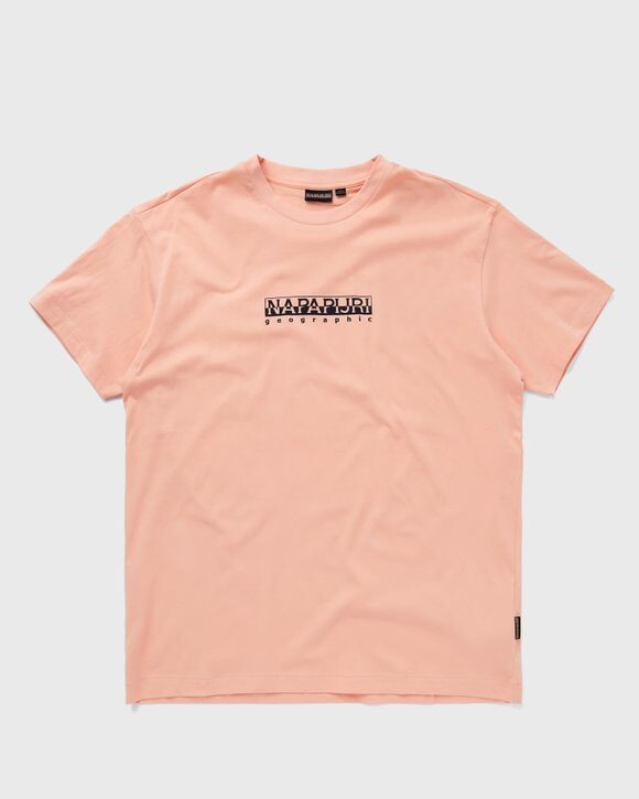 

Футболка Napapijri S-Box S/S 4 Tee, цвет pink salmon