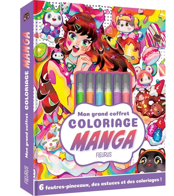 

Mon grand coffret coloriage Manga (FLEURUS)