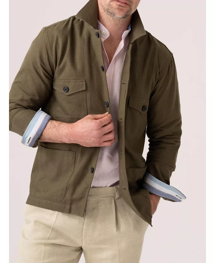 

Мужская куртка-рубашка Kikoy из хлопка Koy Clothing, зеленый