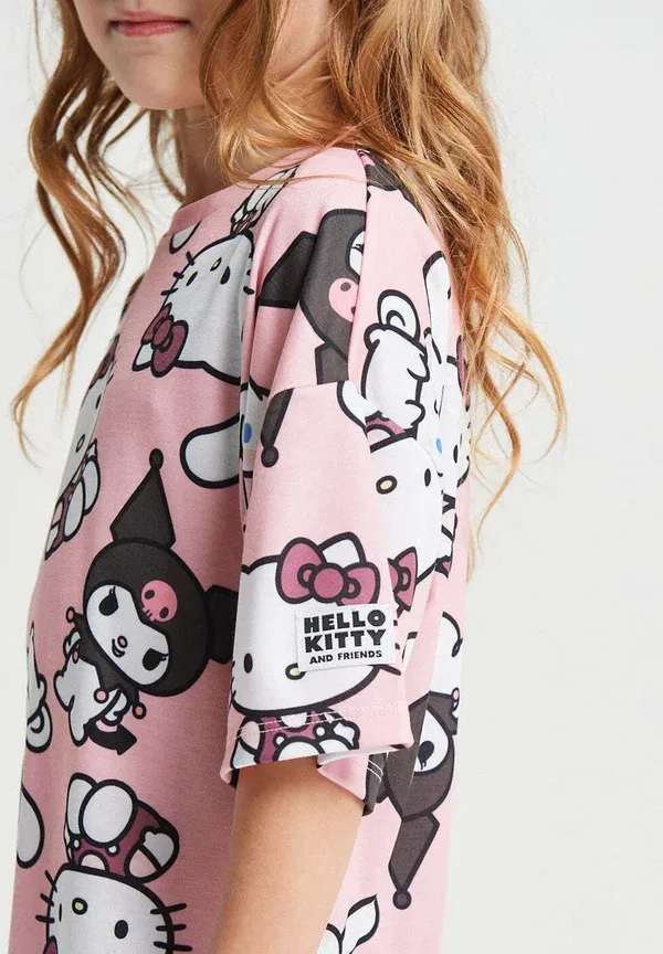 Ночная рубашка Hello Kitty, бренд Threads, розовая — фото 3