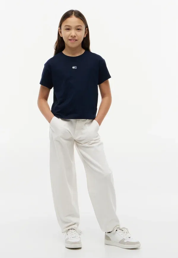 Футболка Tommy Hilfiger Tonal flag basic t-shirt, темно-синий — фото 2