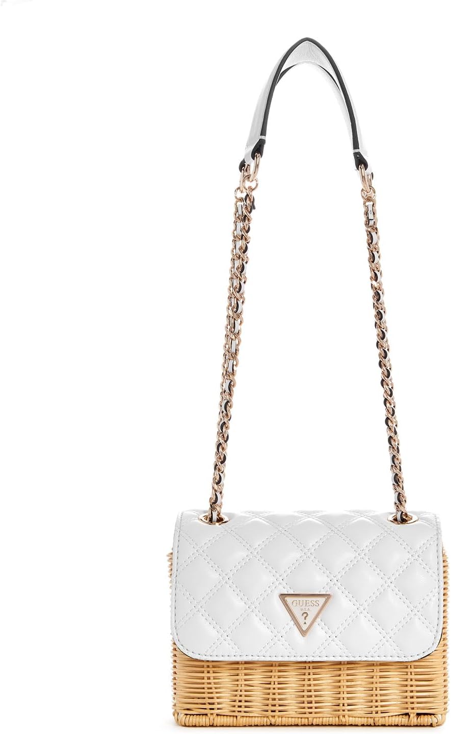 

Сумка Giully Straw Convertible Crossbody GUESS, New Tan Wash