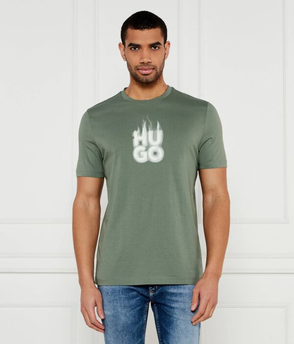 

Футболка Hugo Regular Fit, зеленый