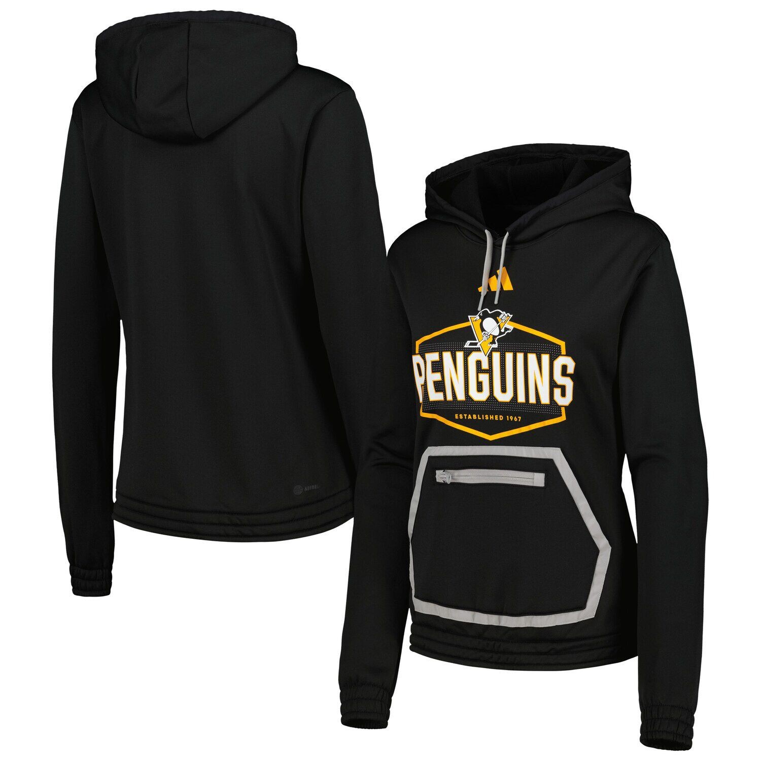 

Женская толстовка с капюшоном adidas Black Pittsburgh Penguins Team Issue adidas