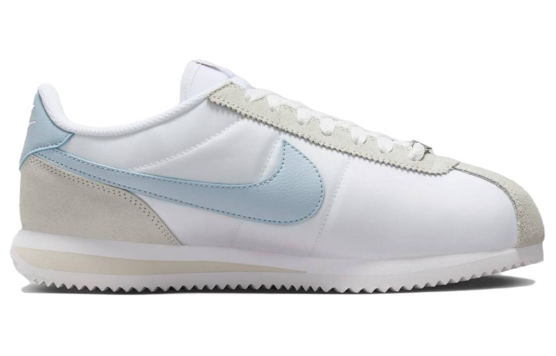 Nike Кроссовки Cortez Textile белые светло-ореховые коричневые Summit белые светло-голубые Armory Blue женские бежево-голубые, цвет White Beige Blue — фото 2