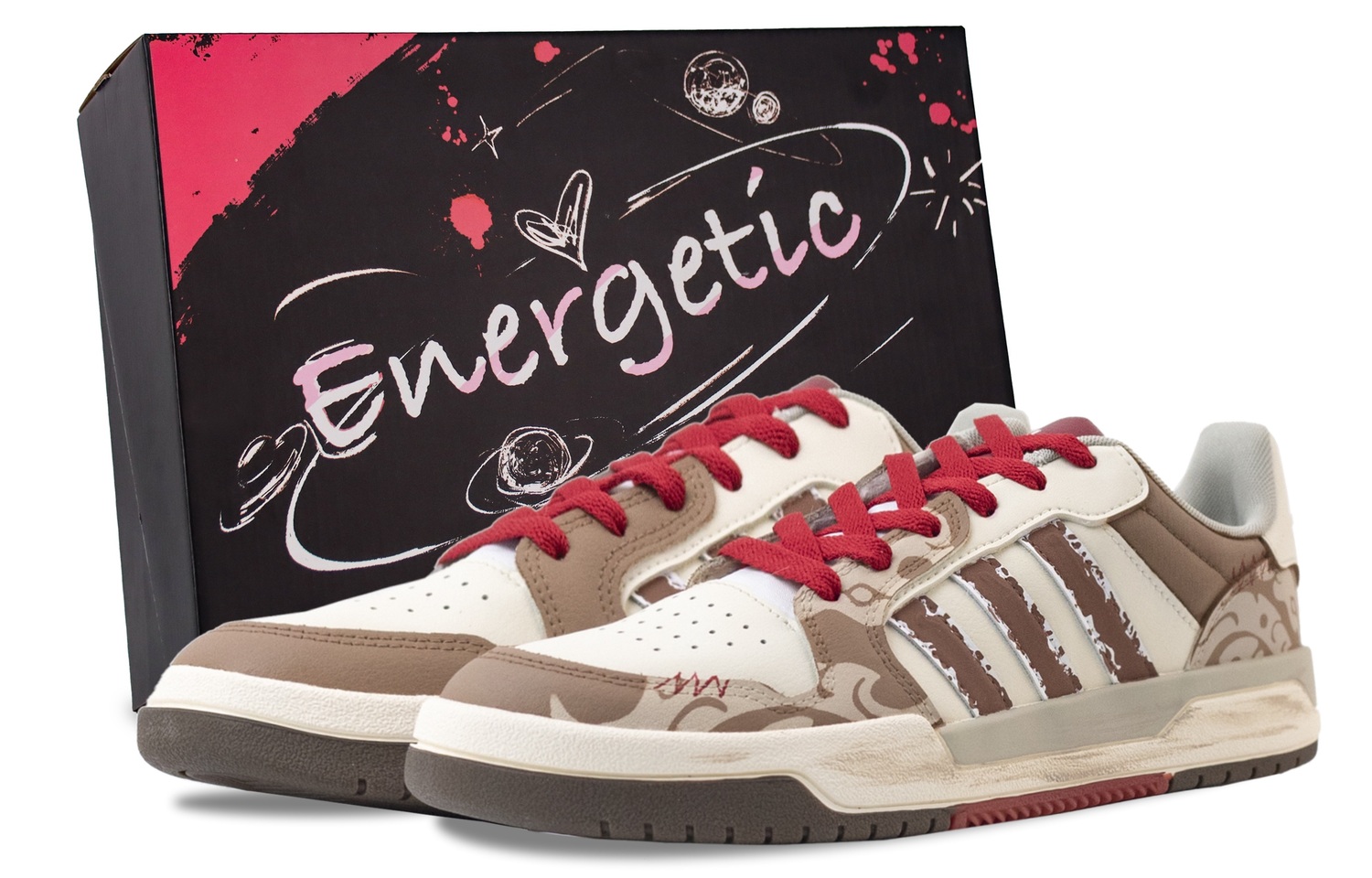 

Entrap Vintage Mocha устойчивые к истиранию низкие скейтерские кроссовки unisex Adidas Neo, бежевый/коричневый