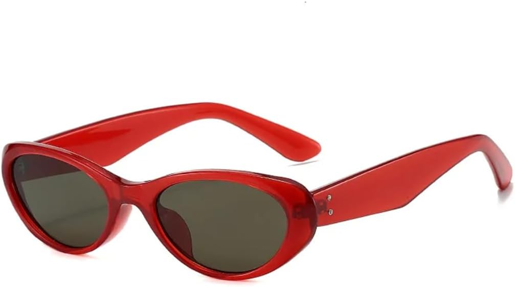 

Солнцезащитные очки с защитой UV400 | «Кошачий глаз», заклепки, леопардовый принт | для женщин и мужчин, для занятий спортом на открытом воздухе и вождения DSVIGF, Wine Red Black