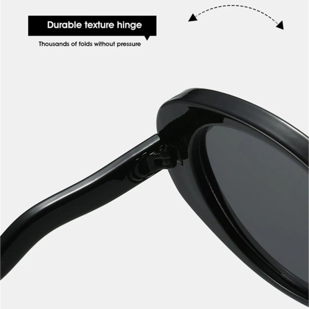 

Двухцветные солнцезащитные очки для женщин и мужчин, овальные, с защитой от УФ-излучения UV400, ретро-градиентные линзы, в стиле панк UATXTAU, Leopard Tea