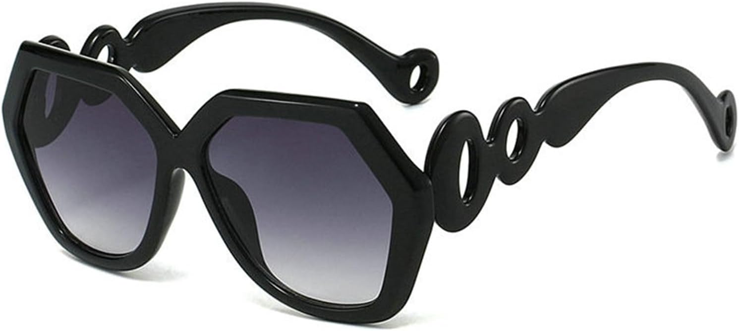 

Солнцезащитные очки Willochra Vintage Polygon Square для женщин, ретро-модные, с градиентным переходом цвета, для улицы, с защитой от УФ-излучения UV400, модные, с толстой оправой, C1