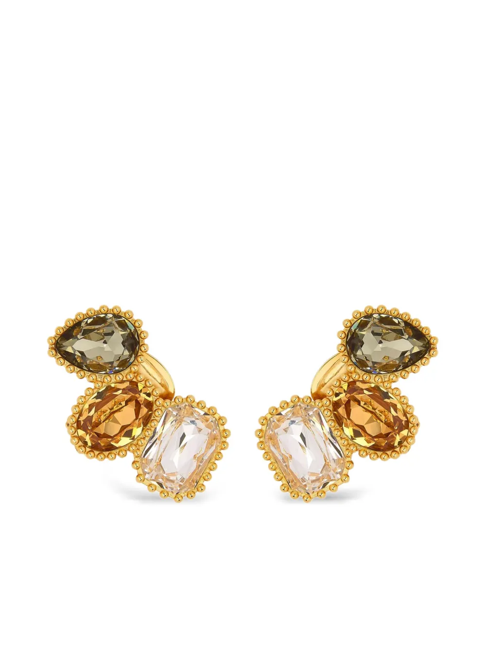 

Серьги с кристаллами Oscar de la Renta, золотой