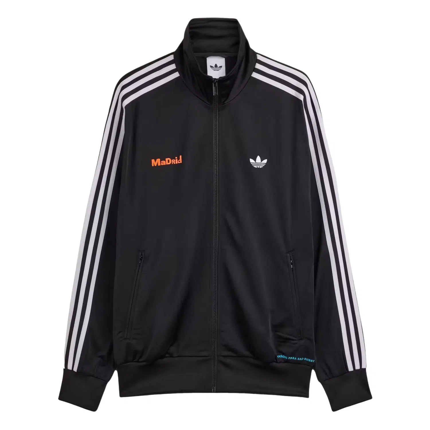 Спортивная куртка Adidas x Bad Bunny DTmF Tour Merch Madrid Firebird Track Jacket 'Black' LG9056, черный — фото 2
