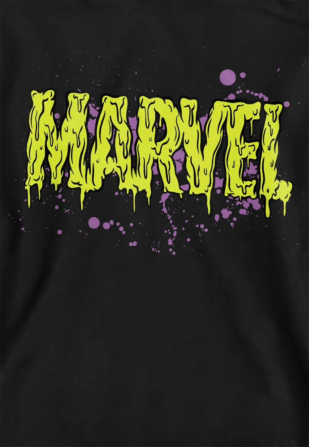 Детская худи Marvel Slime Logo, черная, черный — фото 2
