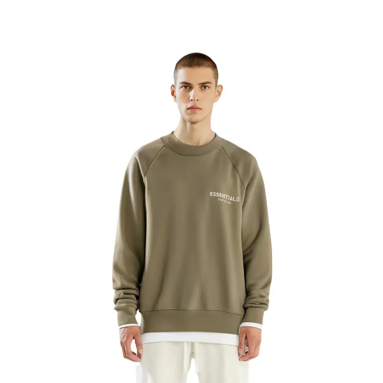 Толстовка унисекс Дубово-коричневый Fear Of God Essentials, коричневый — фото 4