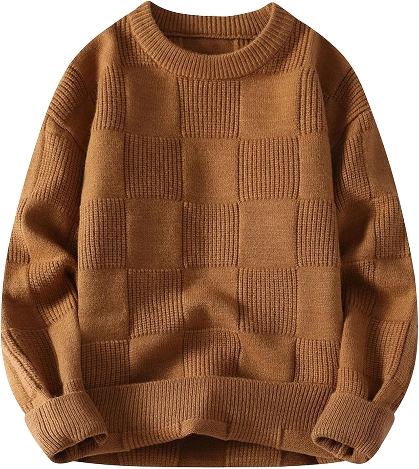 

Мужской свитер Slim Fit с V-образным вырезом, легкий клетчатый пуловер Kassercny