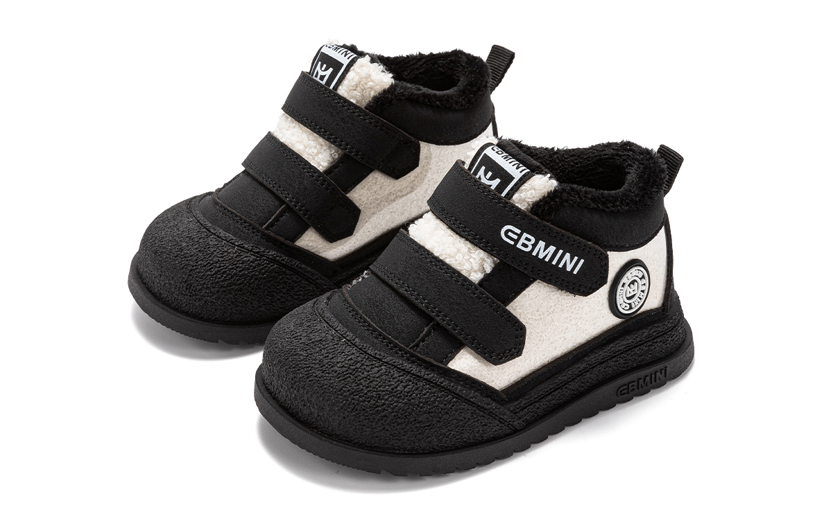 Детские повседневные туфли Kids EBMINI, черный бежевый — фото 4