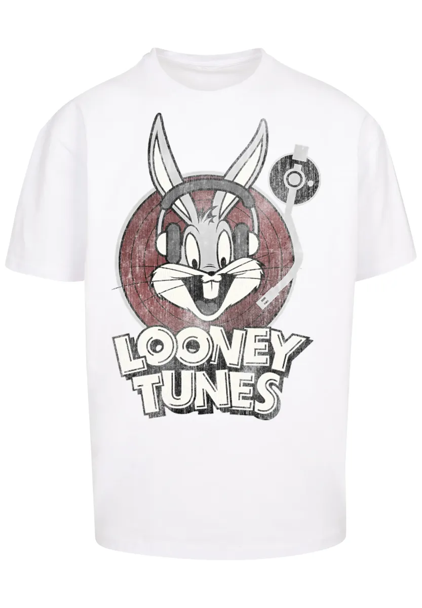 

F4NT4STIC Рубашка с коротким рукавом "F4NT4STIC Мужская футболка Looney Tunes Bugs Bunny с толстой футболкой большого размера ", белый