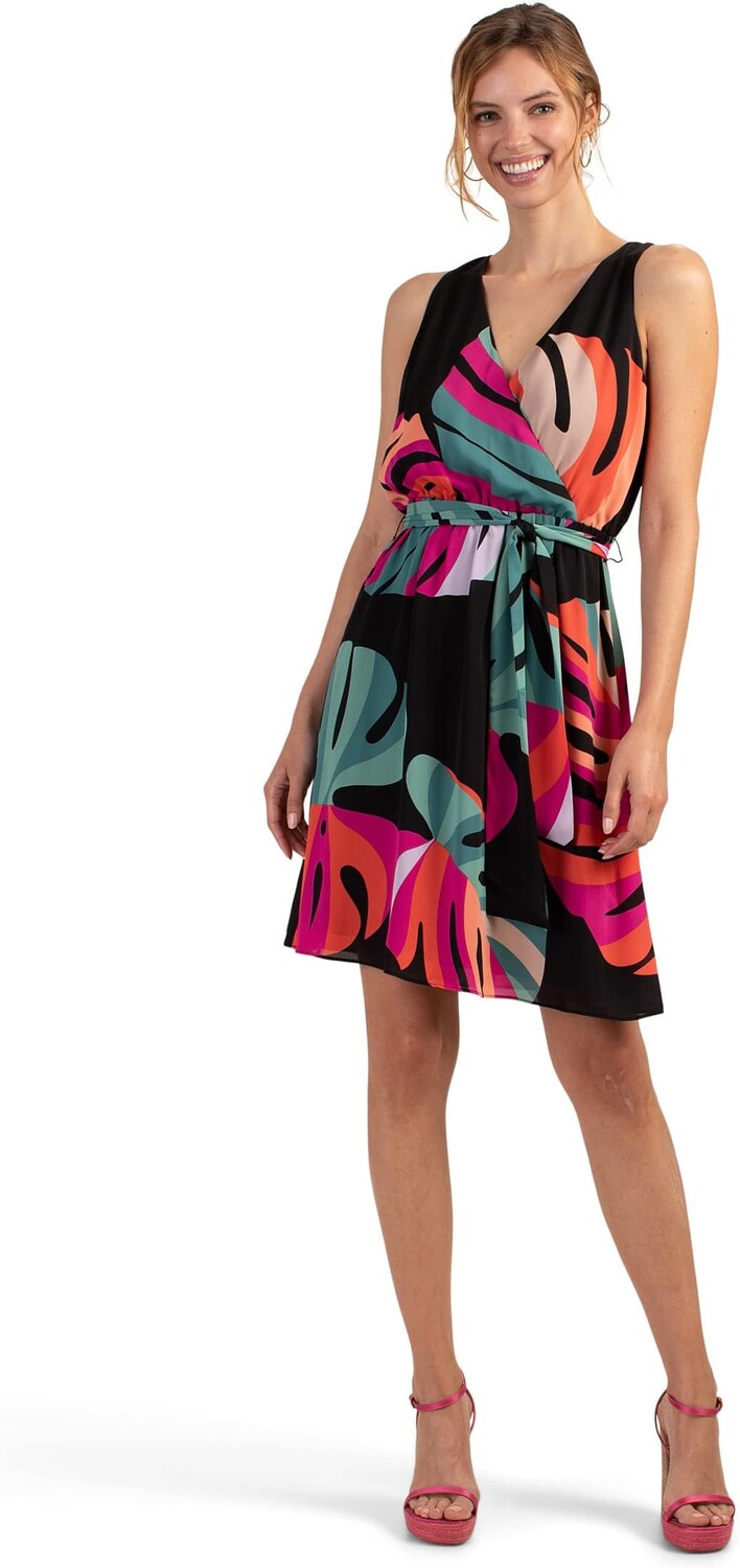 

Планетарное платье Trina Turk, цвет Black Multi