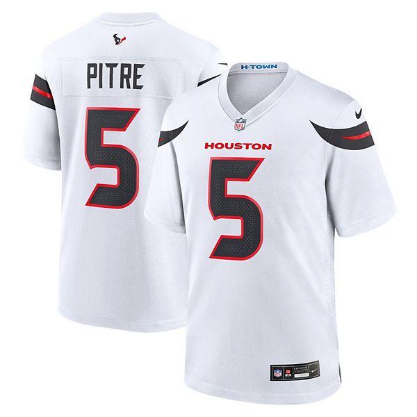 

Мужская белая игровая футболка Jalen Pitre Houston Texans Nike