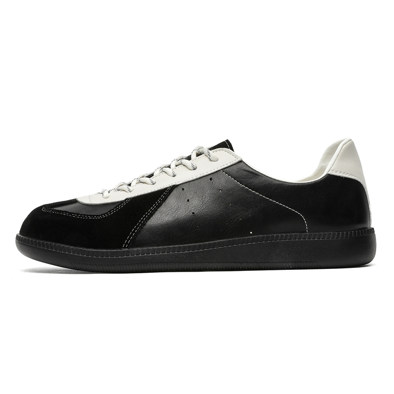 

ZHENRAN Низкие немецкие армейские кеды унисекс черные, цвет Black