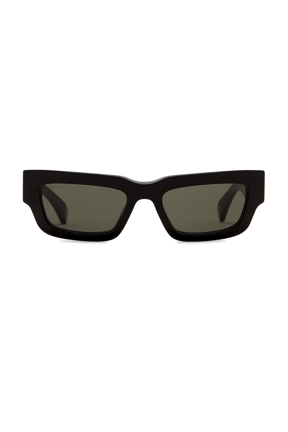 

Прямоугольные солнцезащитные очки Gucci, shiny black