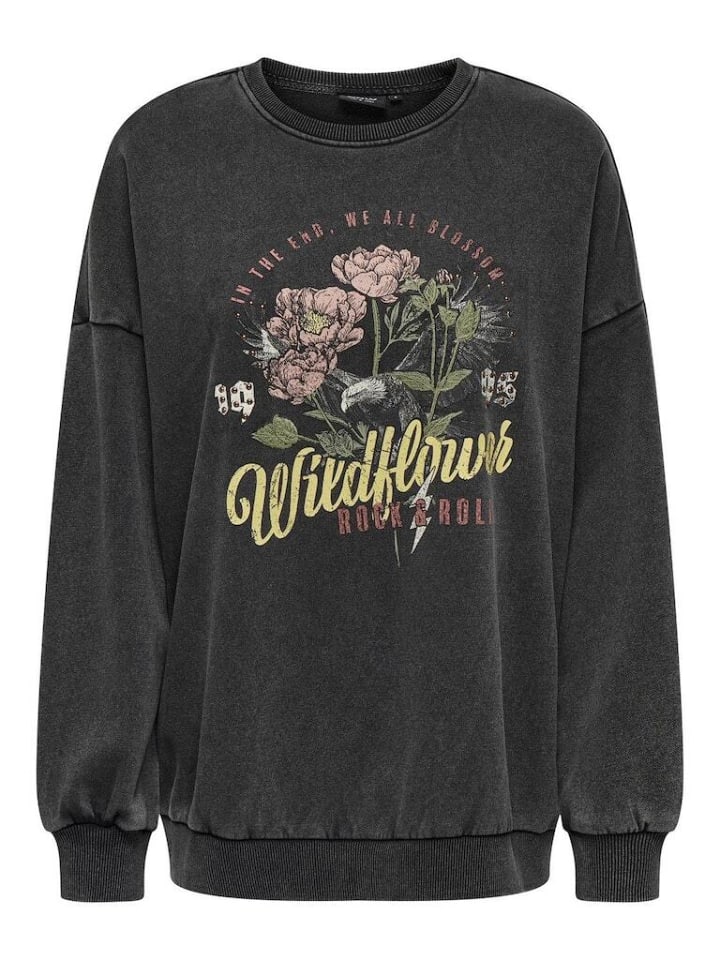 

Толстовка ONLY Sweatshirt, черный