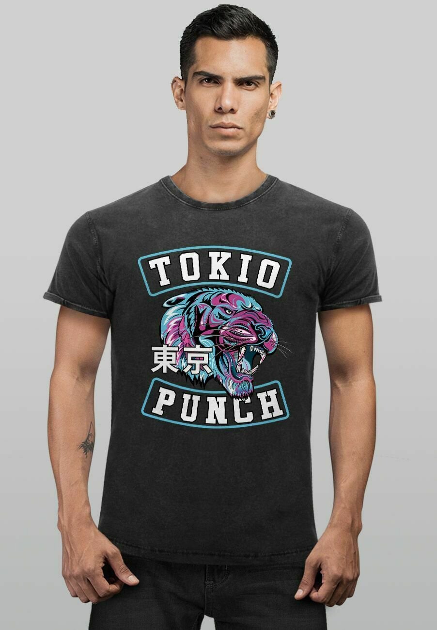 

Футболка с принтом VINTAGE TOKIO PUNCH S Neverless, черный