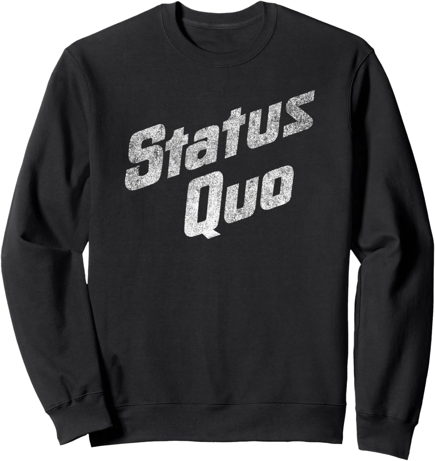 

Status Quo - Белая толстовка с логотипом, потертая на ощупь, черная Status Quo Official, Черный, Status Quo - Белая толстовка с логотипом, потертая на ощупь, черная Status Quo Official