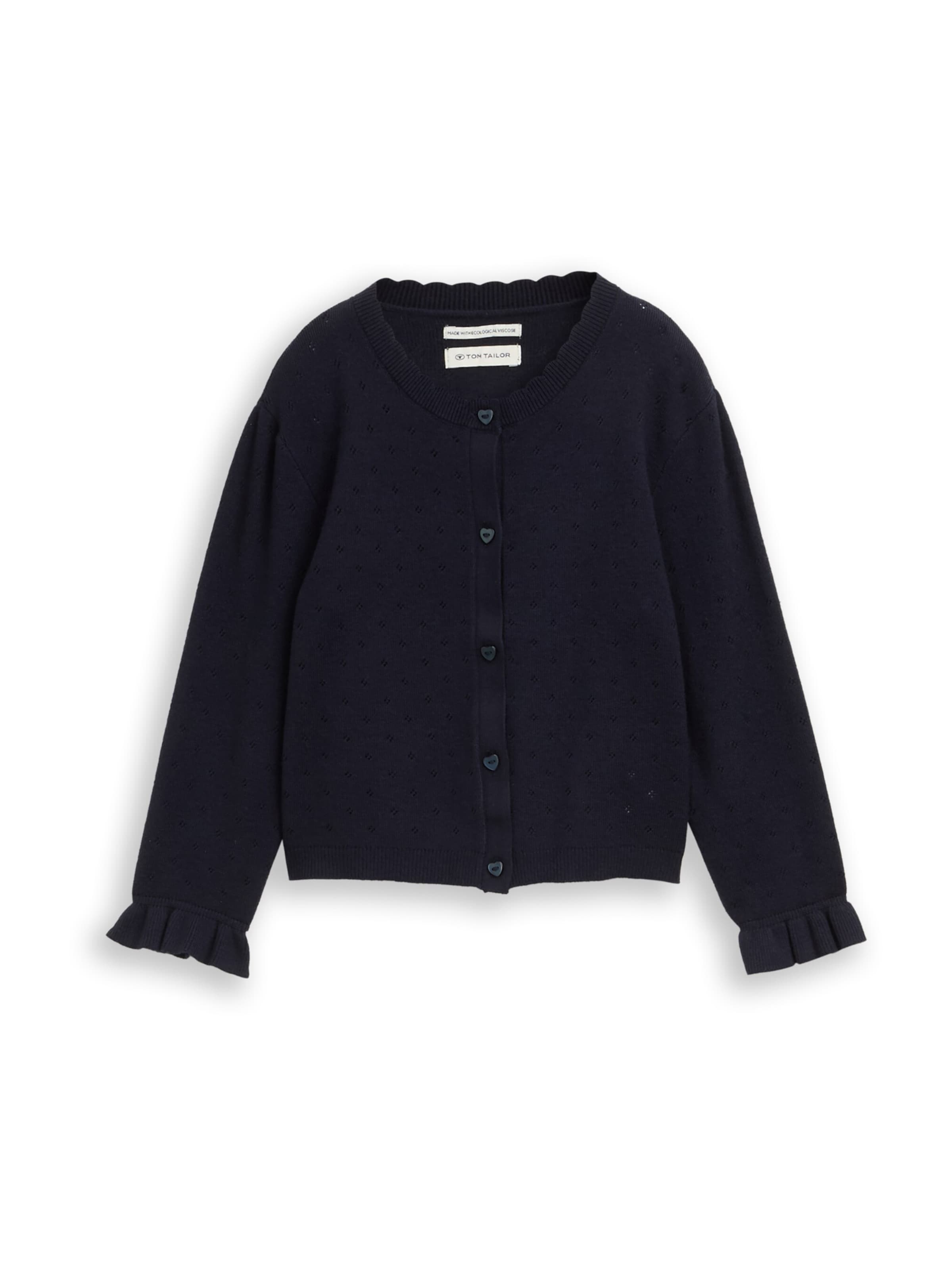 

TOM TAILOR Трикотажный кардиган в темно-синем цвете
