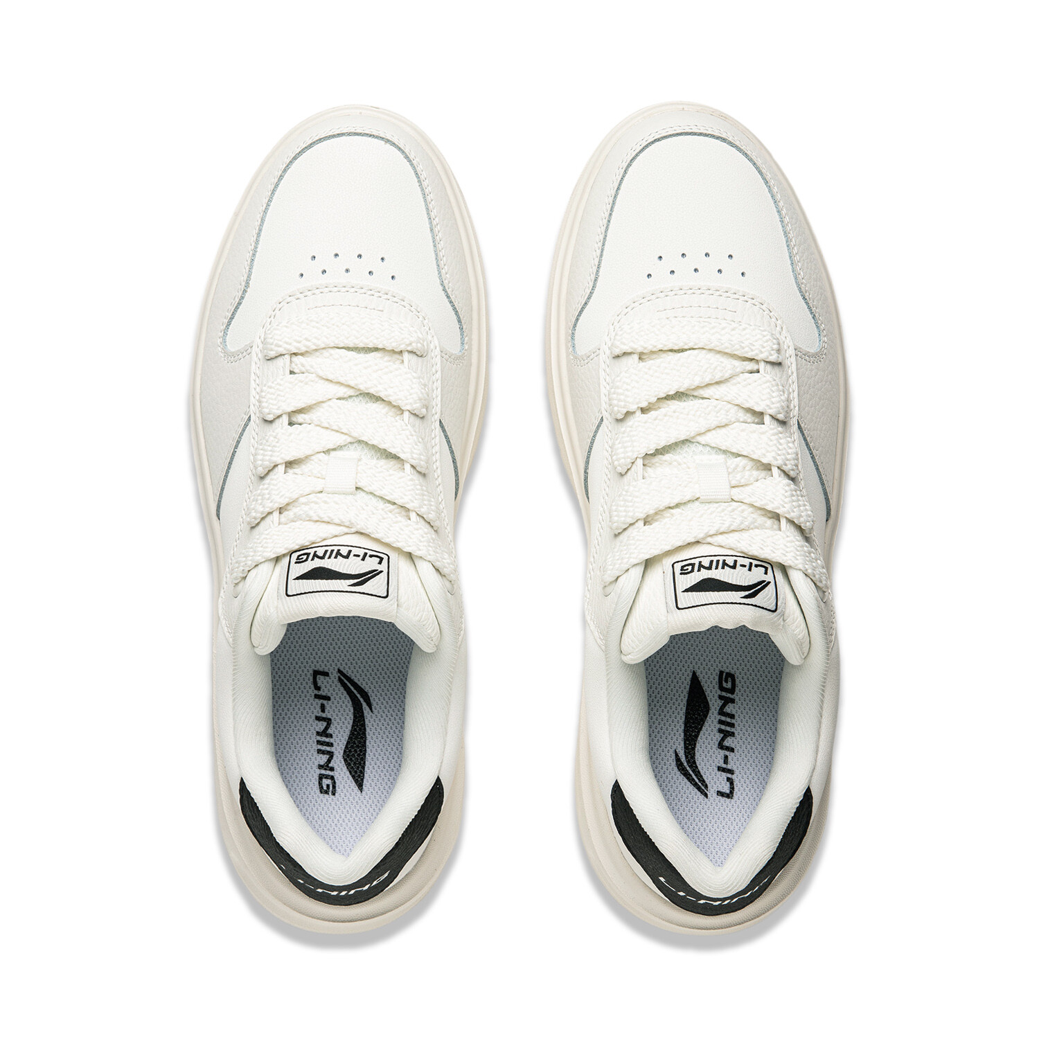 Кроссовки LINING Sky Cloud Skateboarding Shoes Men Low-top White/Black, белый/черный — фото 4