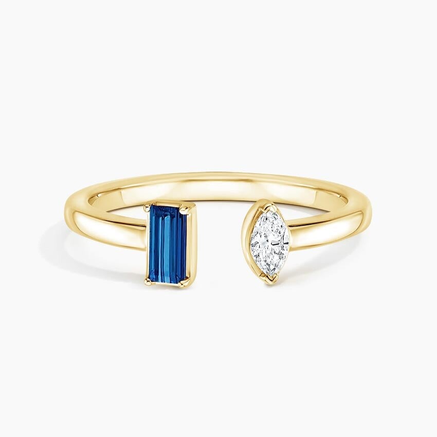 

Кольцо Tess Sapphire and Diamond Open Brilliant Earth