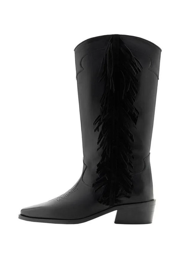Подростковые ковбойские/байкерские сапоги Mango Kids, Black