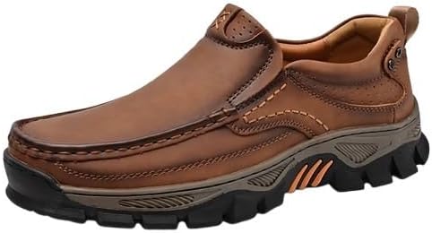 

Мужские повседневные лоферы без застежек - дышащие, с нескользящей подошвой из резины, в черном, коричневом и сером цветах, Размеры 6.5-10, для осени и весны Fmshi