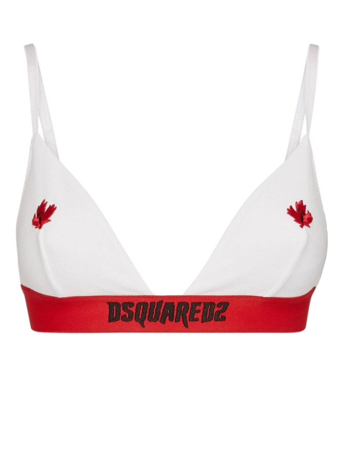 

DSQUARED2 бюстгальтер с вышивкой, белый