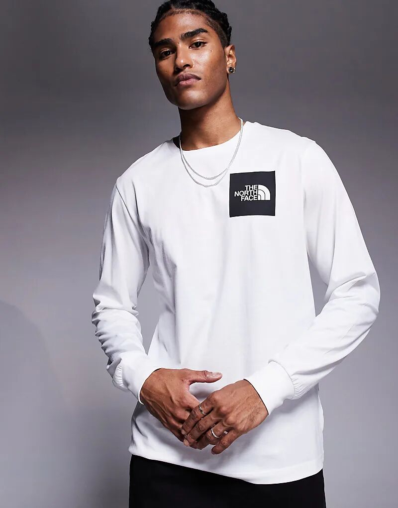 

Футболка с длинным рукавом The North Face Fine в цвете TNF White