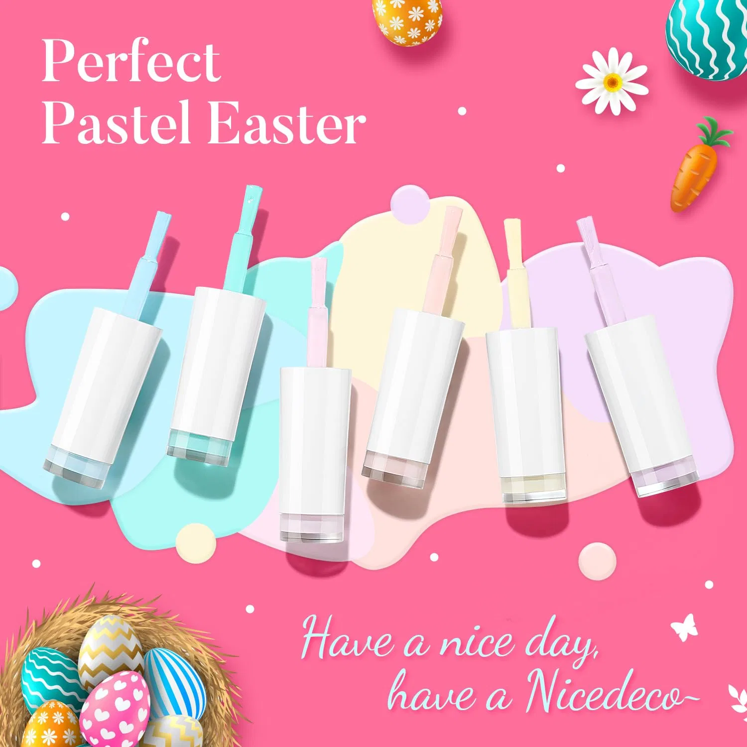 Набор пастельных гель-лаков Nicedeco UV Gel Nail Polish Nicedeco — фото 2