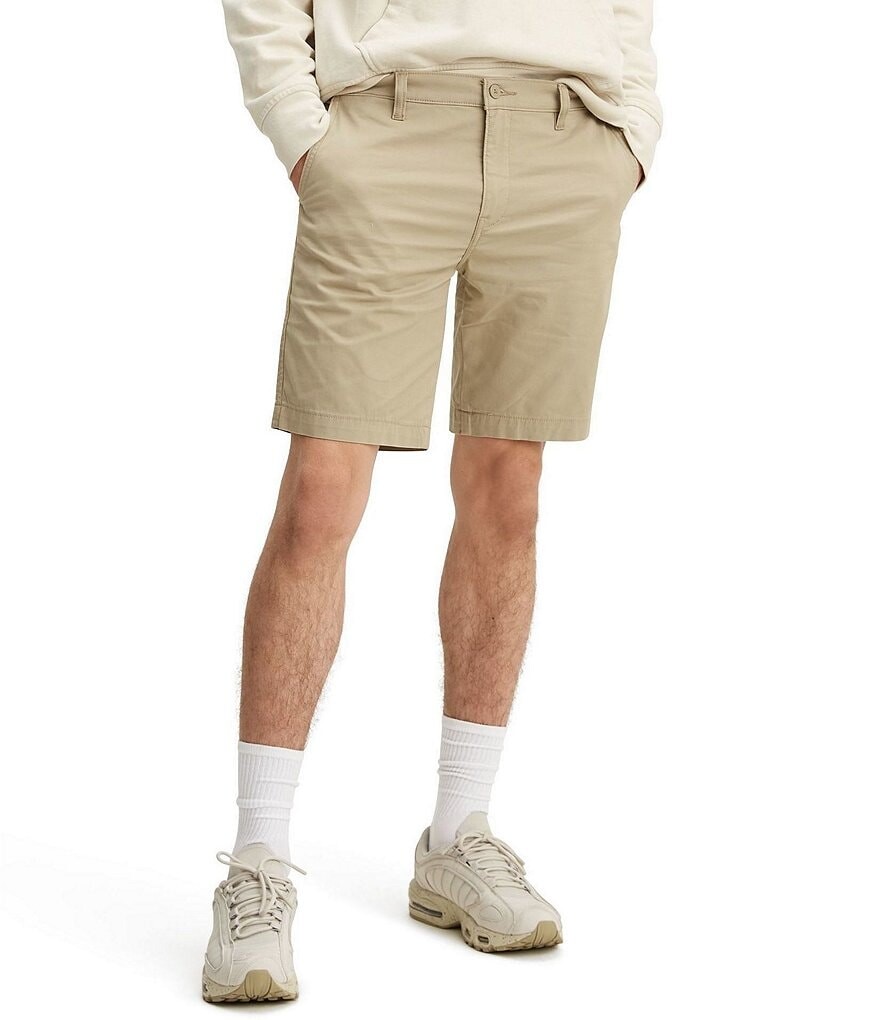

Levi's Standard Taper Flat-Front 9 Шорты чинос с внутренним швом, бежевый