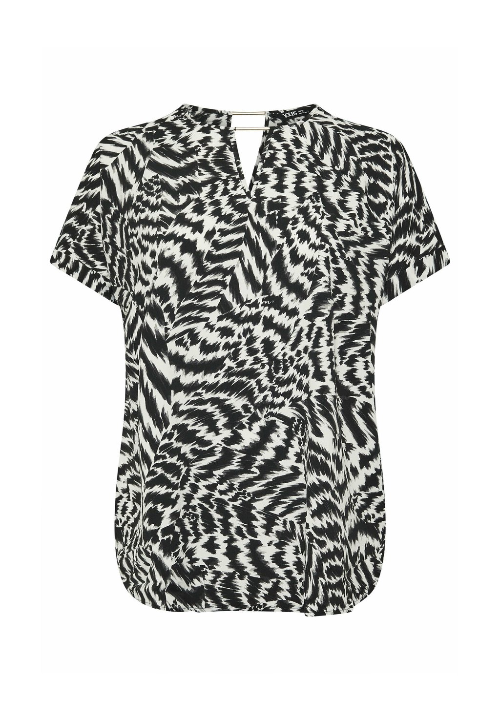 

Блуза ABSTRACT NOTCH Yours Clothing, черный