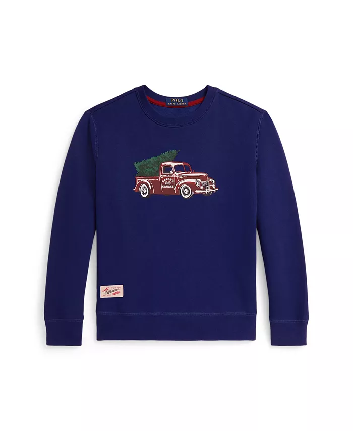 

Мальчики 8-20 принтованный свитшот Polo Ralph Lauren, синий