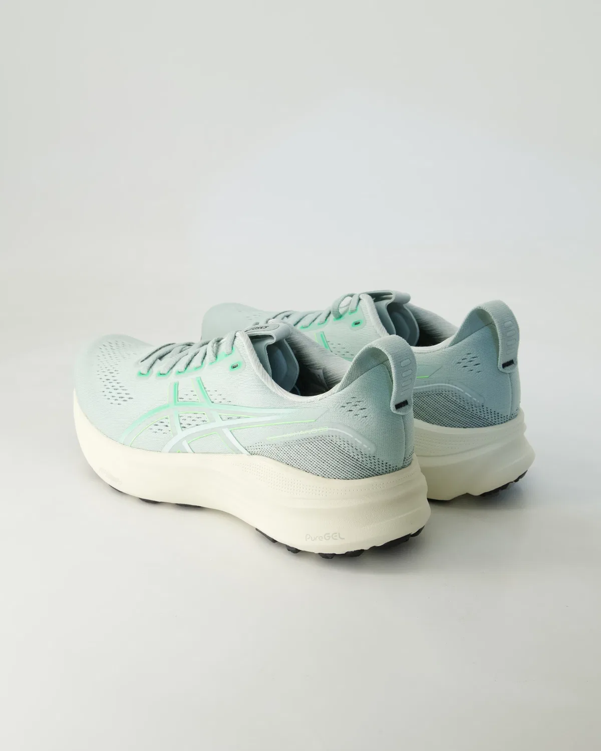 Кроссовки для бега, с текстильным верхом, Asics, зеленый — фото 3