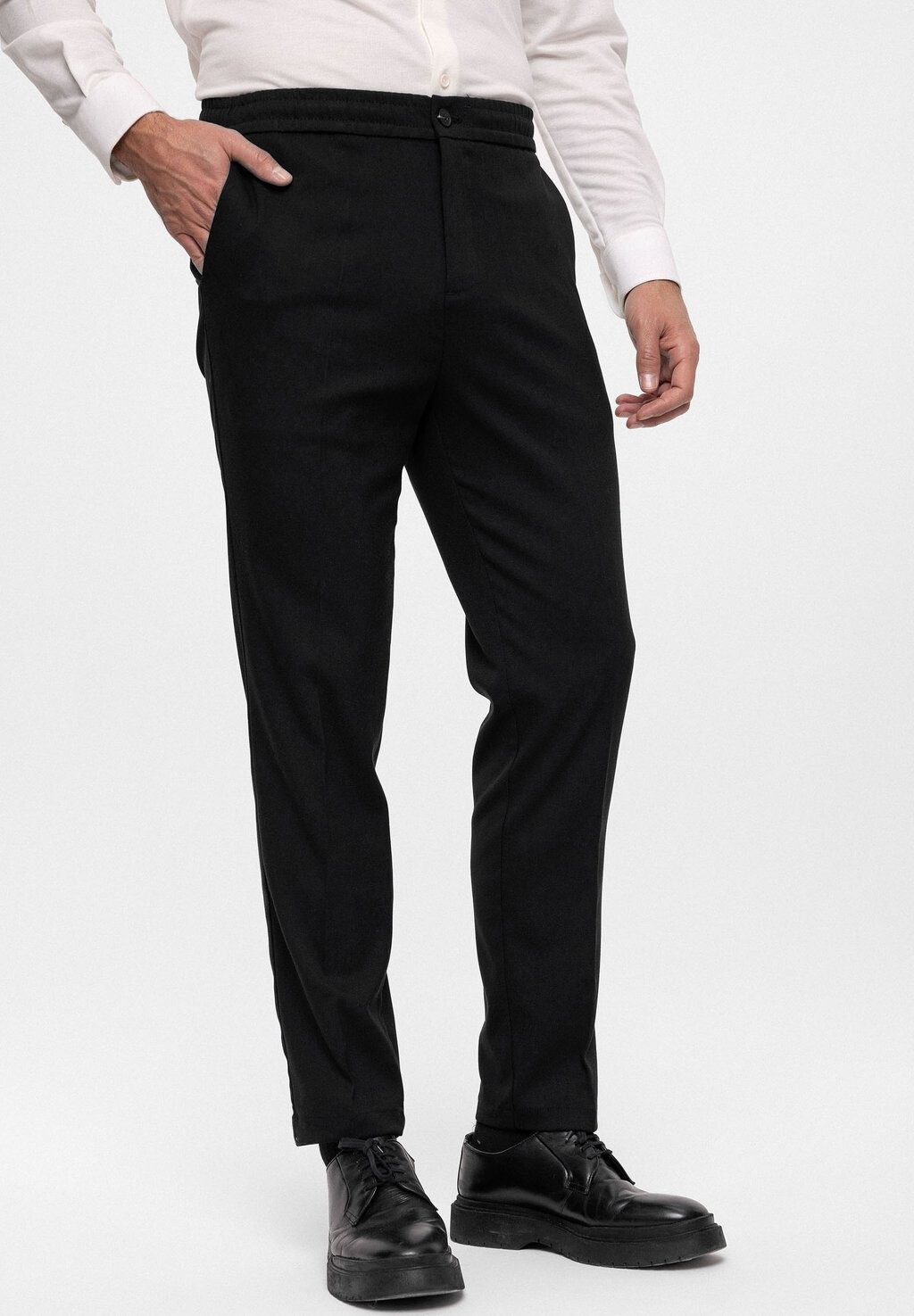 

Брюки Elastic Waist Belt Detailed Antioch, черный