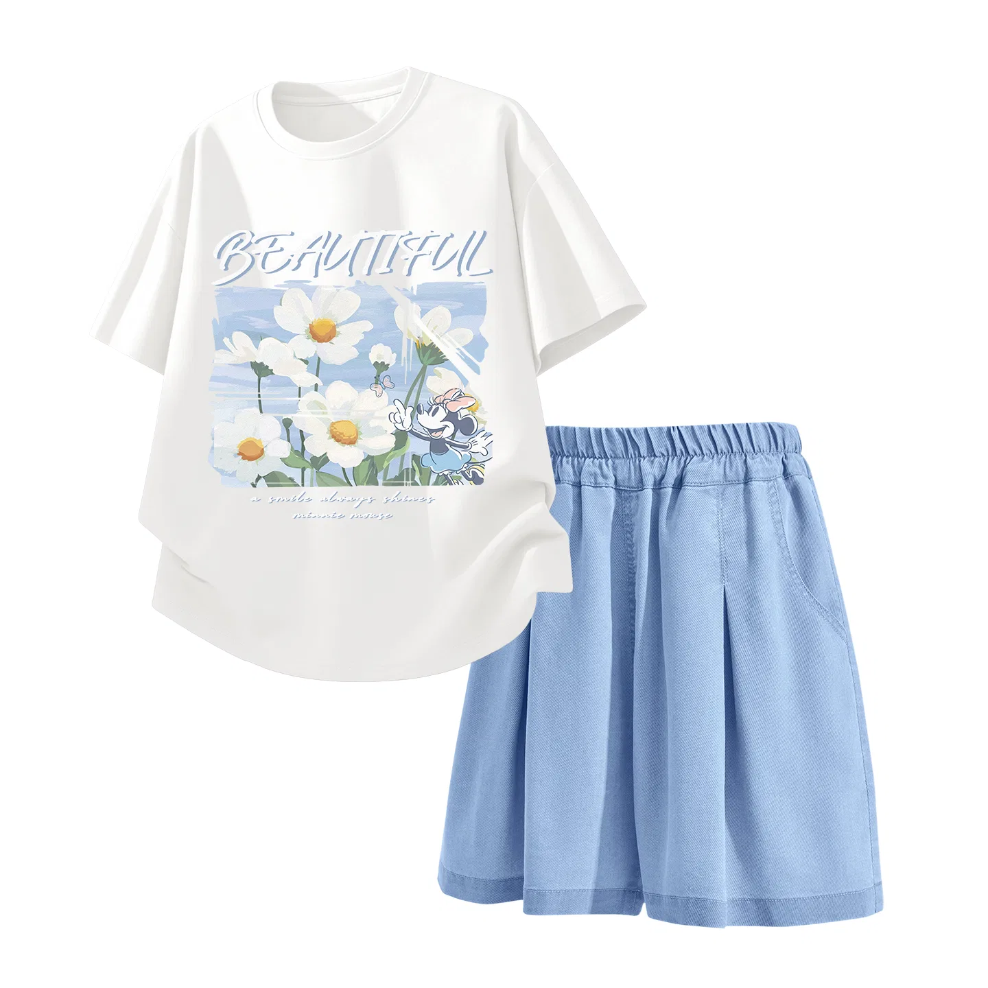 Детский спортивный костюм Disney Kids Casual Sportswear белый и голубой