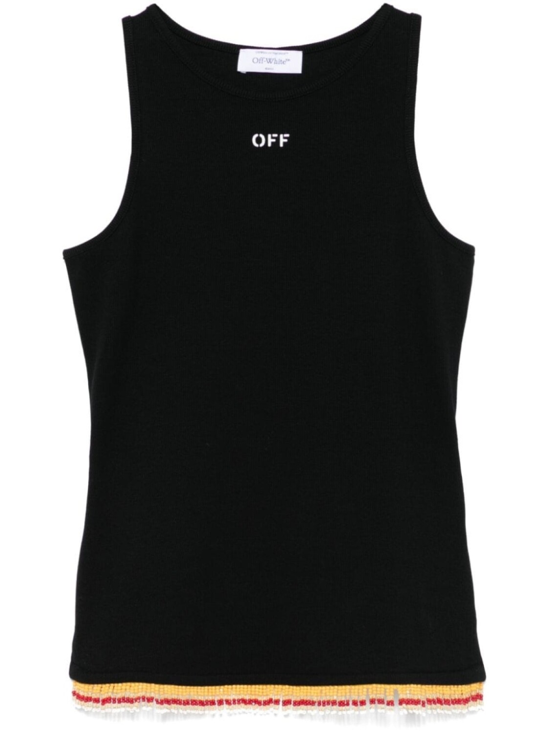 

Off-White топ с бисером, черный