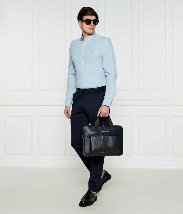 Рубашка мужская Tommy Hilfiger Slim Fit, синий — фото 2