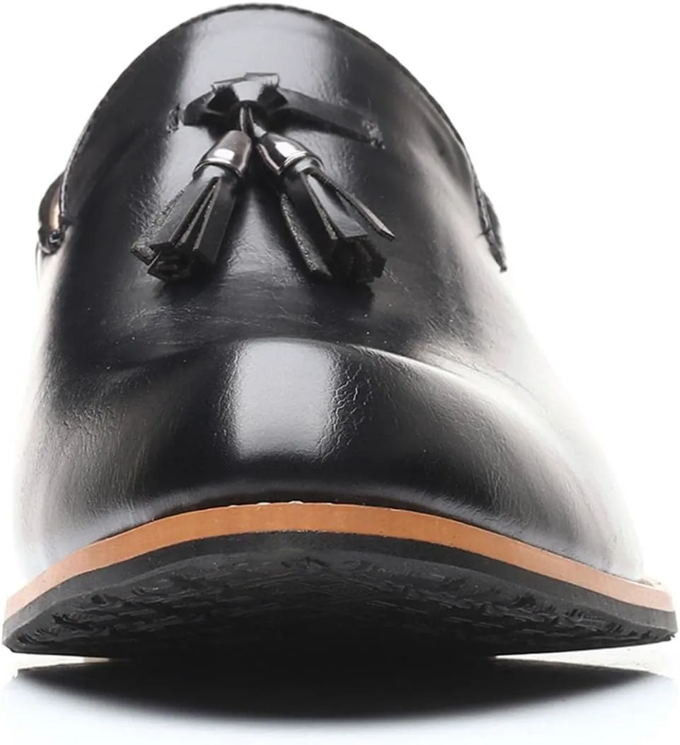 

Мужские деловые туфли Hbeylia Классическая мода С кисточкой и градиентным дизайном Кожаные туфли с заостренным носком Оксфорды Стиль Wingtips Для работы в офисе, свадьбы и вечеринок, черный