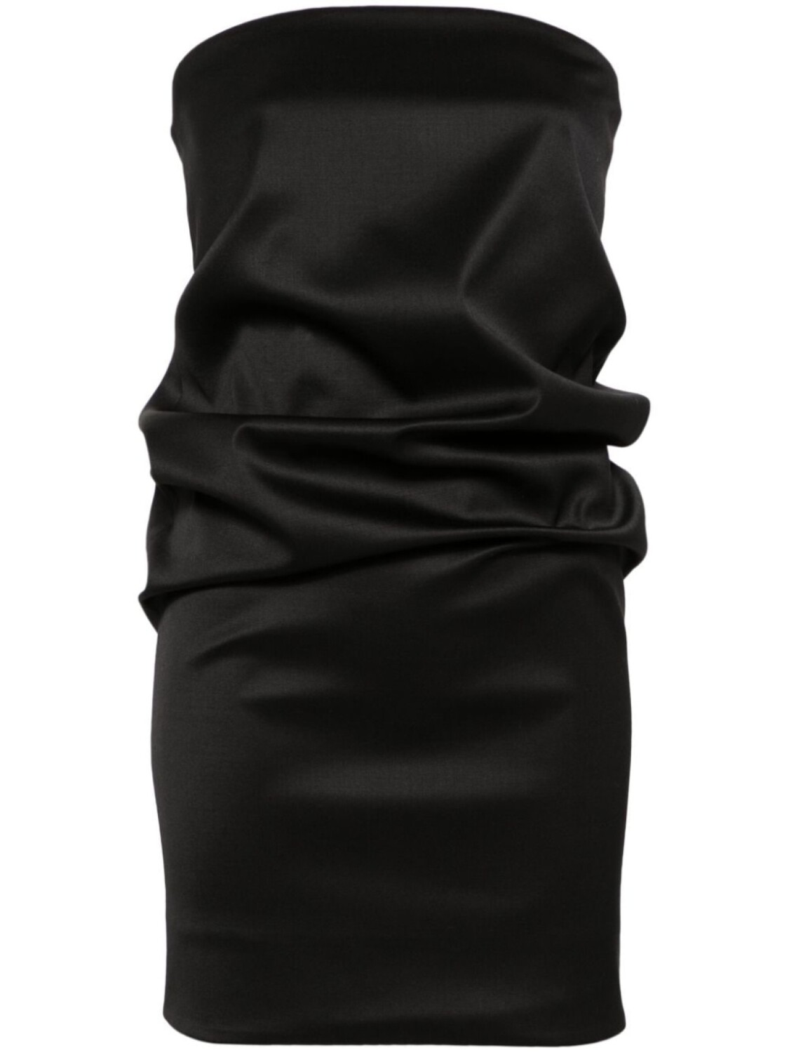 

Saint Laurent платье мини без бретелей, черный