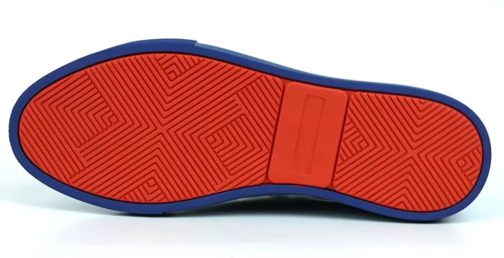 

FI-2415-2 Patent Leather Cap tor Lace up Sneaker Fiesso by Aurelio Garcia, темно-синий