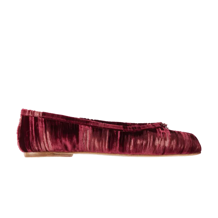 Кроссовки Maison Margiela Maison Margiela Wmns Tabi Ballerina 'Cordovan Red Velvet', красный